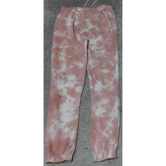 Yummy Sweater Co. Jogger Pants Women's Medium Pink Tie Dye Elastic Waist Outdoor - Picture 10 of 11